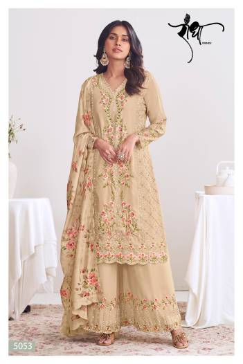 FLORY BY RADHA LAUNCH DESIGNER CHINON EMBROIDARY SALWAR SUIT WHOLESALER IN INDIA